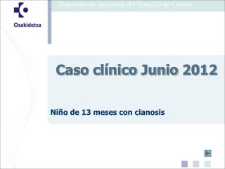 Caso clínico Junio 2012