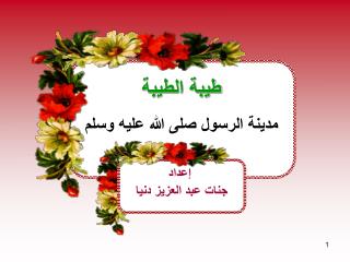 طيبة الطيبة مدينة الرسول صلى الله عليه وسلم