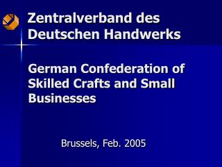 German Confederation of Skilled Crafts and Small Businesses