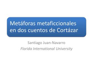 Santiago Juan-Navarro Florida International University