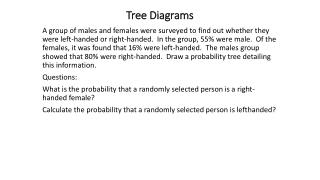 Tree Diagrams