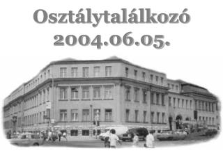 Osztálytalálkozó 2004.06.05.