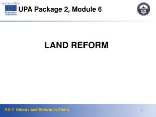 UPA Package 2, Module 6
