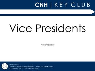 Vice Presidents