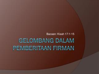 Gelombang dalam PEMBERITAAN FIRMAN