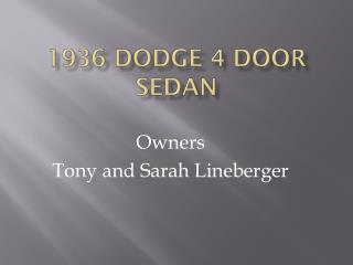 1936 Dodge 4 Door Sedan