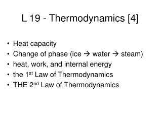 L 19 - Thermodynamics [4]