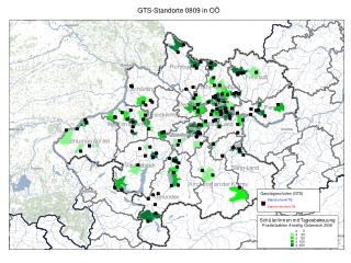 GTS-Standorte 0809 in OÖ