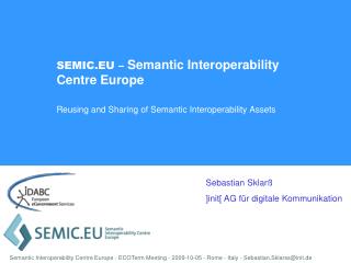 SEMIC.EU – Semantic Interoperability Centre Europe