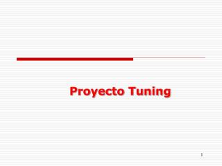 Proyecto Tuning