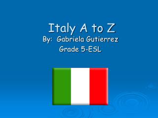 Italy A to Z