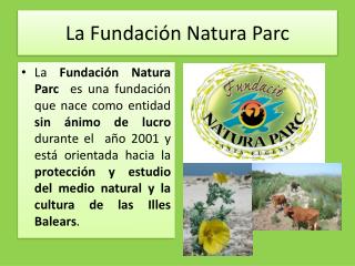 La Fundación Natura Parc