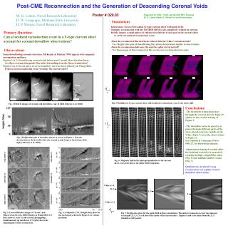 Post-CME Reconnection and the Generation of Descending Coronal Voids