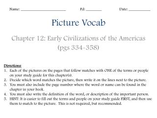 Picture Vocab
