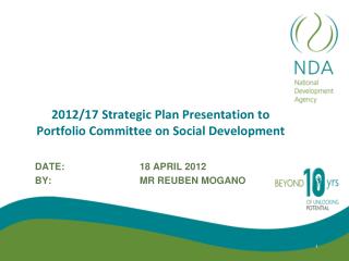 2012/17 Strategic Plan Presentation to Portfolio Committee on Social Development