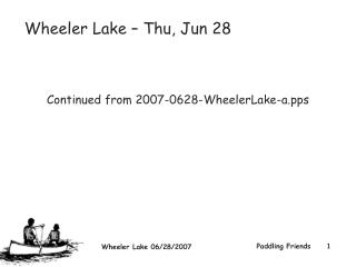 Wheeler Lake – Thu, Jun 28 Continued from 2007-0628-WheelerLake-a