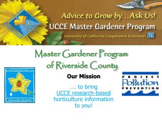 Master Gardener Program of Riverside County