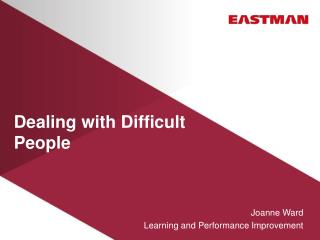 Dealing with Difficult People