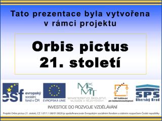 Orbis pictus 21. století