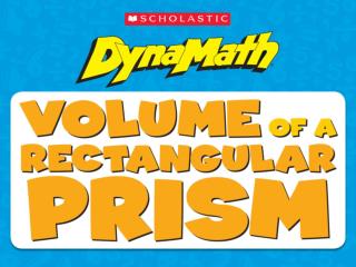 Volume of a rectangular prism = length x width x height