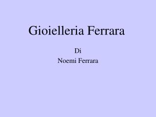 Gioielleria Ferrara