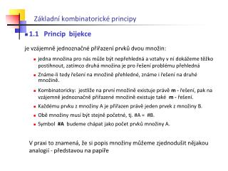 Základní kombinatorické principy