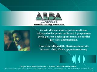 albaservice -- e-mail: info@albaservice