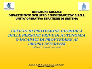 UFFICIO DI PROTEZIONE GIURIDICA