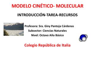 MODELO CINÉTICO- MOLECULAR