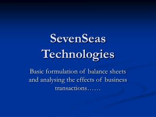 SevenSeas Technologies