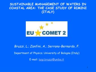 SUSTAINABLE MANAGEMENT OF WATERS IN COASTAL AREA: THE CASE STUDY OF RIMINI (ITALY)