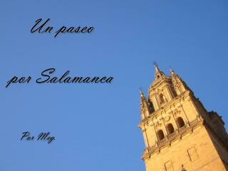 Un paseo por Salamanca