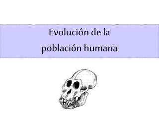 Evolución de la población humana