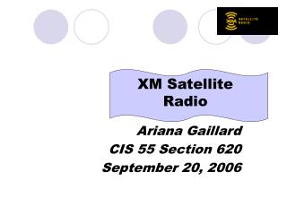 Ariana Gaillard CIS 55 Section 620 September 20, 2006