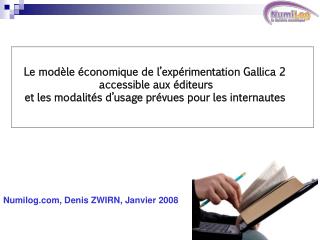 Le modèle économique de l’expérimentation Gallica 2 accessible aux éditeurs