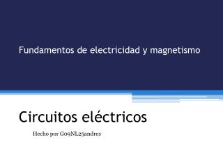 Circuitos eléctricos