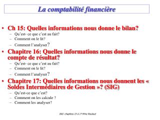 La comptabilité financière