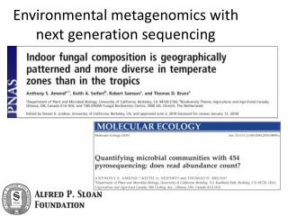 Environmental metagenomics with next generation sequencing