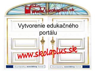 Vytvorenie edukačného portálu