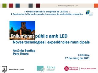 I Jornada d’eficiència energètica de L’Estany i