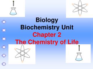 Biology Biochemistry Unit Chapter 2 The Chemistry of Life