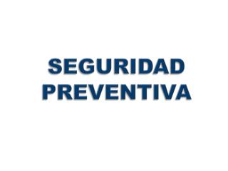 SEGURIDAD PREVENTIVA