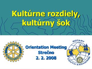 Kultúrne rozdiely, kultúrny šok