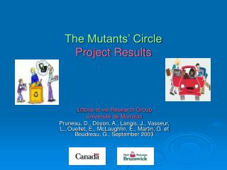 The Mutants’ Circle Project Results