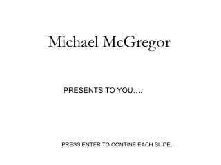 Michael McGregor