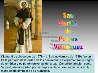 San Martín de Porres Velázquez