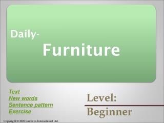 Daily- Furniture