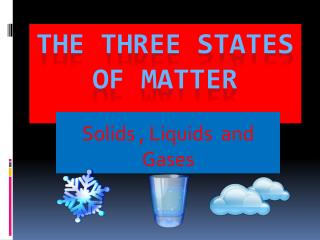 The Three States of Matter