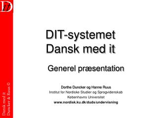 DIT-systemet Dansk med it