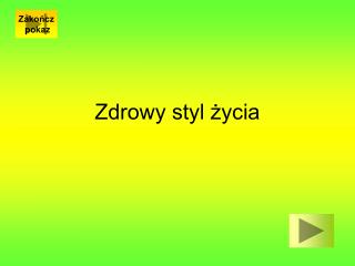 Zdrowy styl życia